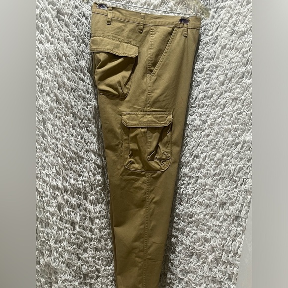 WRANGLER CARGO KHAKI PANTS, Y2K MENS UTILITARIAN STYLE. SIZE 36/32 - Picture 7 of 7